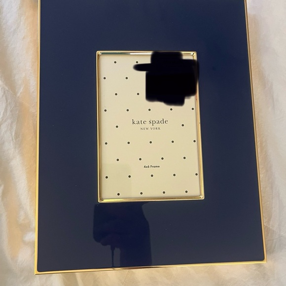 kate spade Other - Kate Spade by Lenox Navy Blue Picture Frame with Gold borders.